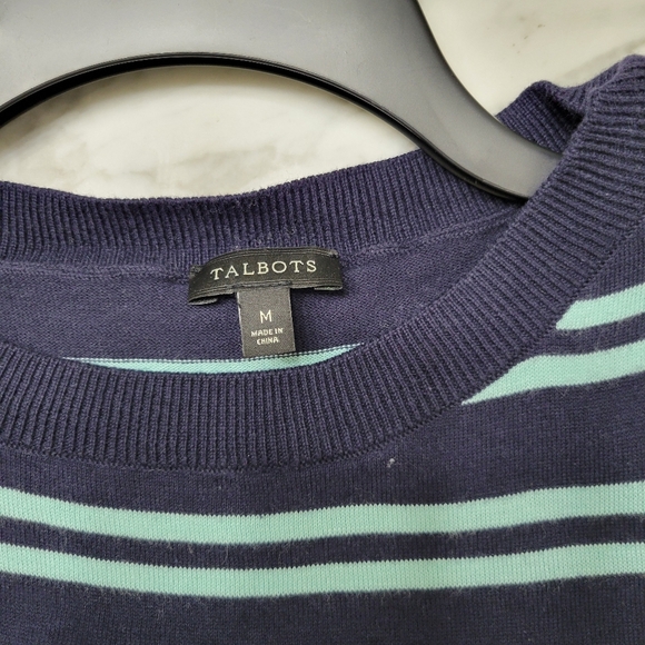 Talbot Navy and Teal Sweater - Picture 2 of 3